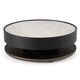 Cid Mauj Coffee Table | 37’’ White Ceramic Top | Black Oak Veneer Body BM338256