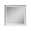 Cid Xato Accent Mirror | Sleek Metal Edges | White Gloss Frame | 41’’ BM338258