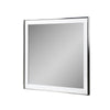 Cid Xato Accent Mirror | Sleek Metal Edges | White Gloss Frame | 41’’ BM338258