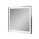 Cid Xato Accent Mirror | Sleek Metal Edges | White Gloss Frame | 41’’ BM338258