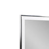 Cid Xato Accent Mirror | Sleek Metal Edges | White Gloss Frame | 41’’ BM338258