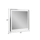 Cid Xato Accent Mirror | Sleek Metal Edges | White Gloss Frame | 41’’ BM338258