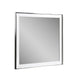 Cid Xato Accent Mirror | Sleek Metal Edges | White Gloss Frame | 41"