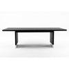 Cid Enna Dining Table | 95’’ Black Ash Veneer Top | Stainless Steel BM338261
