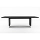 Cid Enna Dining Table | 95’’ Black Ash Veneer Top | Stainless Steel BM338261