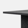 Cid Enna Dining Table | 95’’ Black Ash Veneer Top | Stainless Steel BM338261