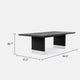 Cid Enna Dining Table | 95’’ Black Ash Veneer Top | Stainless Steel BM338261