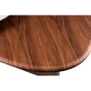 Cid Rob Coffee Table | Walnut Brown Wood | Gray Ceramic | 63’’ BM338265