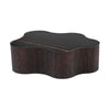 Cid Rick Coffee Table | Contemporary Abstract 43’’ Black Ceramic | Brown Wood BM338266