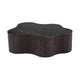 Cid Rick Coffee Table | Contemporary Abstract 43’’ Black Ceramic | Brown Wood BM338266