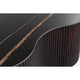 Cid Rick Coffee Table | Contemporary Abstract 43’’ Black Ceramic | Brown Wood BM338266