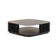 Cid Cia Coffee Table | 39" Black Ceramic | Solid Wood Frame