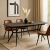 Cid Julie Dining Table | 79-118" Extendable Black Ash Ceramic Top