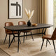 Cid Julie Dining Table | 79-118" Extendable Black Ash Ceramic Top