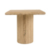 Cid Flet Side End Table | Beige Travertine Marble | Square 17’’ Top BM338277