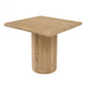 Cid Flet Side End Table | Beige Travertine Marble | Square 17’’ Top BM338277