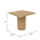 Cid Flet Side End Table | Beige Travertine Marble | Square 17’’ Top BM338277