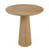 Cid Elma Breakfast Dinette Table | Beige Travertine Marble | Round 28" Top