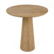 Cid Elma Breakfast Dinette Table | Beige Travertine Marble | Round 28" Top