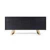 Cid Finn Sideboard Buffet Server Cabinet | 4 Doors | Black Gold | 71’’ BM338283