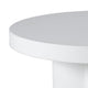 Cid Run Coffee Table | White Concrete | Abstract Base | Round 30’’ Top BM338284