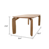 Cid Mike Dining Table | Walnut Brown Wood | Rectangular 87’’ Top BM338288
