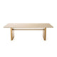 Cid Angie Dining Table | Scandinavian Cream Veneer | Stainless Steel | 94’’ BM338289
