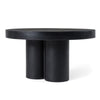 Cid Run Coffee Table | Abstract Black Concrete Base | Round 30’’ Top BM338290