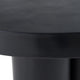 Cid Run Coffee Table | Abstract Black Concrete Base | Round 30’’ Top BM338290