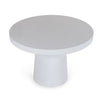 Cid Deso Dining Table | White Concrete Tapered Base | Round 43" Top