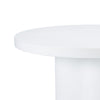 Cid Run Dining Table | White Concrete Abstract Base | Round 43"