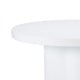 Cid Run Dining Table | White Concrete Abstract Base | Round 43"