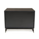 Niye Nightstand | 2 Drawers | Black Ash Wood and Gray Metal Base | 28’’ BM338294
