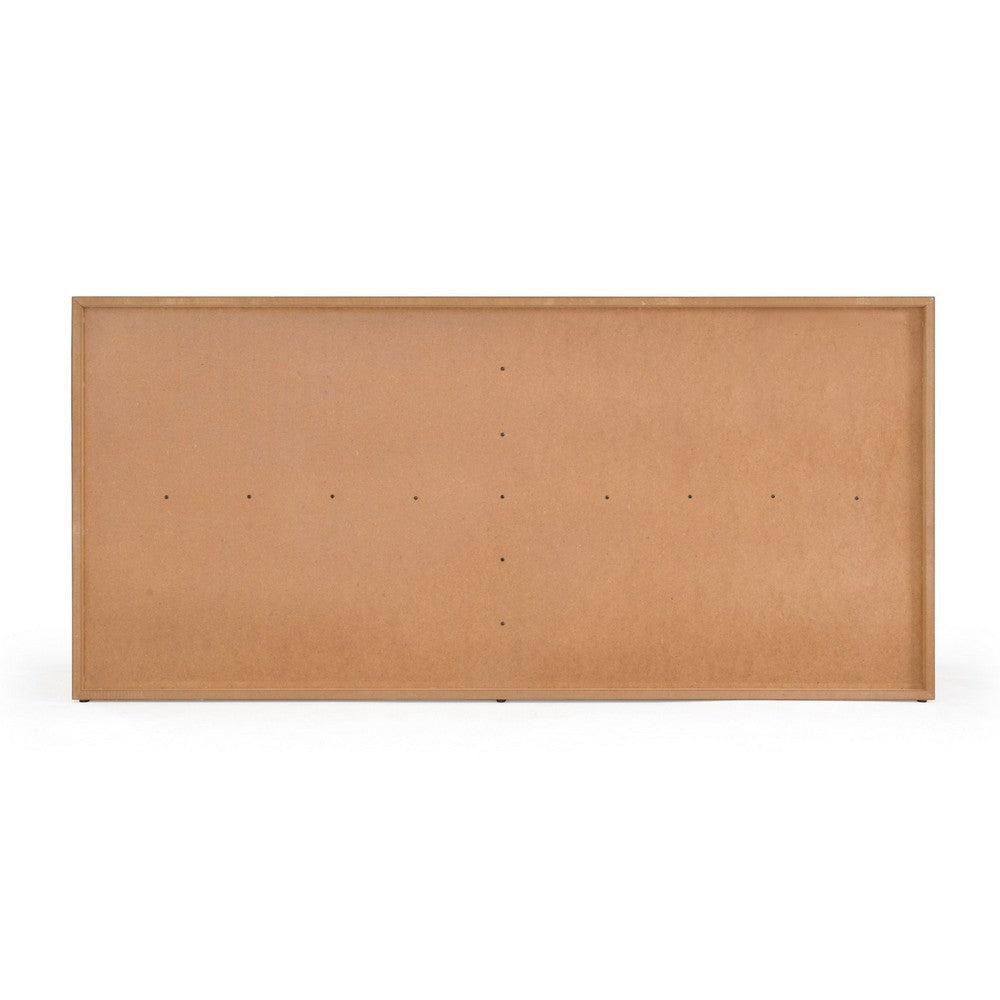 Lina 65’’ Wide Dresser | 6 Drawers | Natural Brown Oak Veneer Frame BM338297