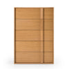 Lina Tall Dresser Chest | 5 Drawers | Natural Brown Oak Veneer BM338298