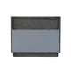 Noe Celia Nightstand | Retro Gray Rubberwood and Faux Wood | 32’’ BM338302
