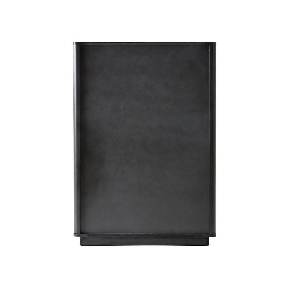 Noe Celia Tall Dresser Chest | 4 Drawers | Retro Luxe Gray Solid Wood BM338303