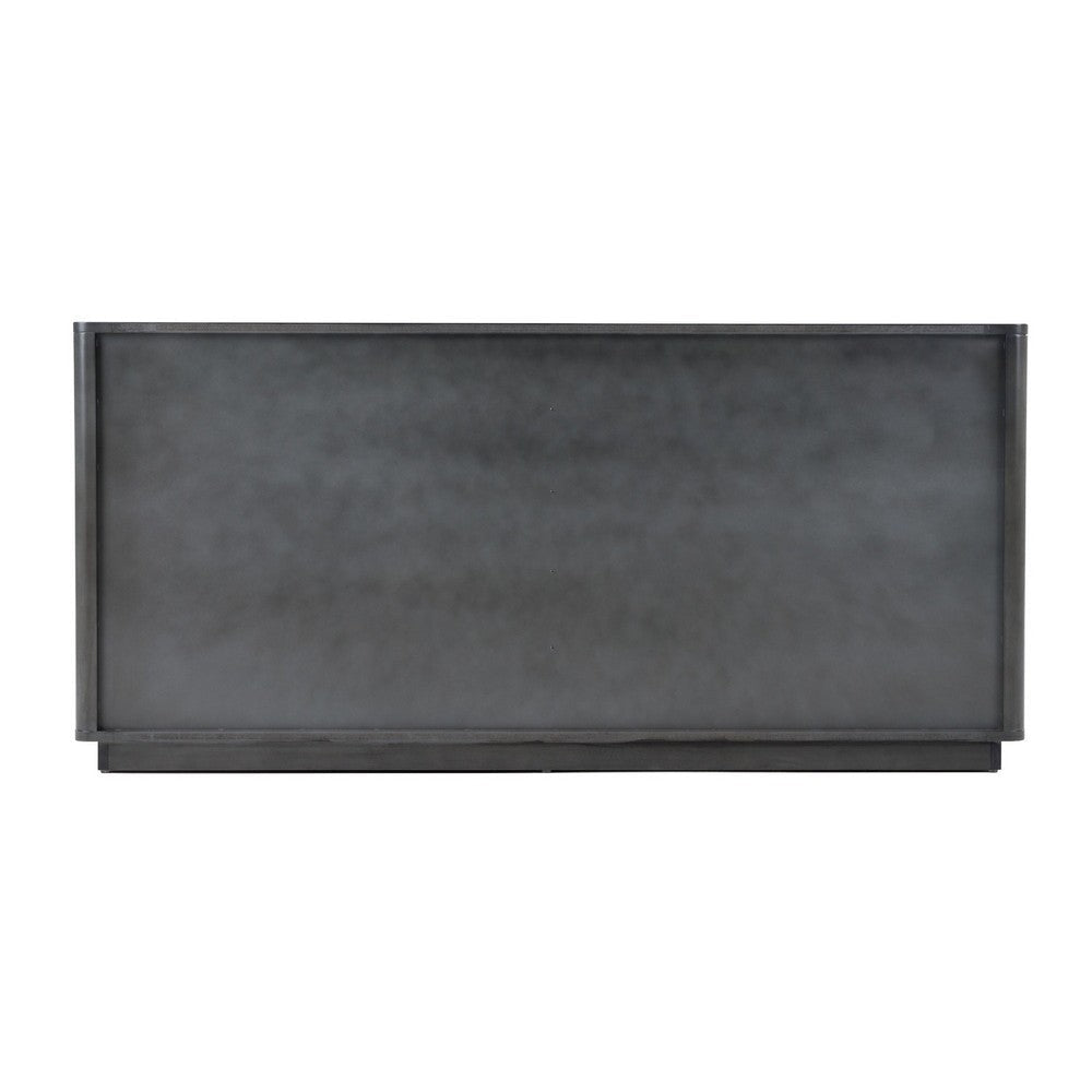 Noe Celia Wide Dresser | 6 Drawers Retro Luxe Gray Rubberwood BM338304