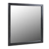 Noe Celia Dresser Mirror | Retro Luxe Gray Solid Wood Frame | 40"
