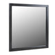 Noe Celia Dresser Mirror | Retro Luxe Gray Solid Wood Frame | 40"