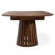 Cid Naj Dining Table | 95-118" Extendable Top | Walnut Brown Solid Wood