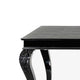 Sovy Dining Table | Black Gloss Crocodile Texture Top I 87 Inch BM338310