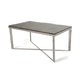 Cid Tiha Dining Table | Reclaimed Ship Wood and Glass Top | 64’’ Brown BM338313