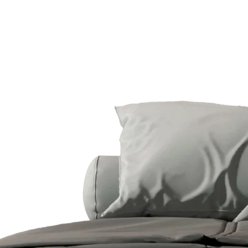 Noe 3pc Queen Size Bed Set | White Faux Marble Finish | Panel Design BM338314