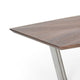 Cid Glory Dining Table | 107’’ | Walnut Brown Starburst Top | Steel Base BM338316