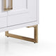 Cid Laha Sideboard Buffet Cabinet | 79’’ | 4 Doors | White Champagne Gold BM338319