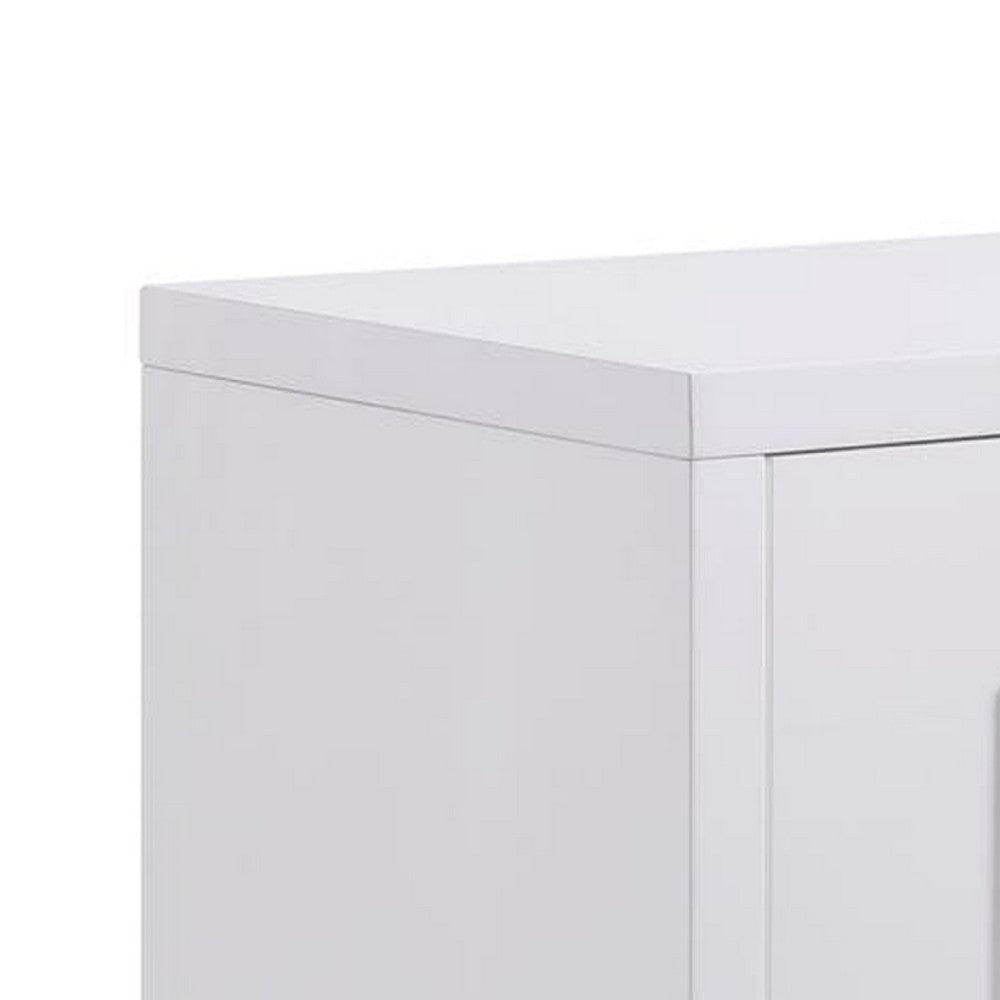 Cid Laha Sideboard Buffet Cabinet | 79’’ | 4 Doors | White Champagne Gold BM338319