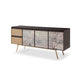 Cid Pevo Sideboard Buffet Cabinet | Smoke Ash Gray | 71’’ | 3 Doors BM338324