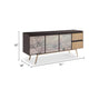 Cid Pevo Sideboard Buffet Cabinet | Smoke Ash Gray | 71’’ | 3 Doors BM338324