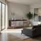 Cid Pevo Sideboard Buffet Cabinet | Smoke Ash Gray | 71" | 3 Doors